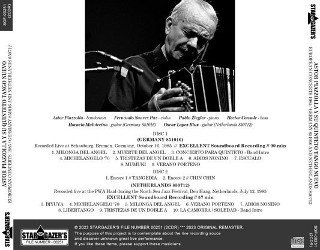 Astor Piazzolla(アストル・ピアソラ)/ EUROPEAN CONCERTS 1985 / GERMANY 851016 AND  NETHERLANDS 850712【2CDR】 - コレクターズCD