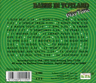 Babes in Toyland(ベイブス・イン・トイランド)/Play Time【CD