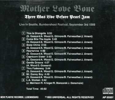 Mother Love Bone マザー ラヴ ボーン There Was Live Before Pearl Jam Cd コレクターズcd Dvd Others Teenage Dream Record 3rd