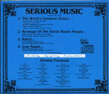 Frank Zappa(フランク・ザッパ)/SERIOUS MUSIC【CD】 - コレクターズCD