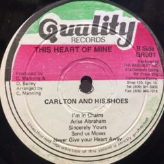 Carlton and His Shoes This Heart of レコード Carlton & The Shoes/ This Heart of Mine (限定LP盤