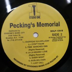 VA / Studio 1 Presents Peckings Memorial - 西新宿レゲエショップナット / Reggae Shop NAT