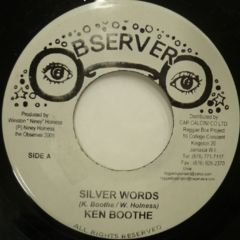 レゲエレコード  KEN BOOTH／SILVER WORDS7inch