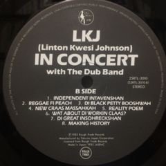 Linton Kwesi Johnson / LKJ In Concert - 西新宿レゲエショップ