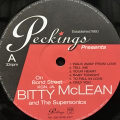 Bitty McLean & The Supersonics / On Bond Street KGN. JA