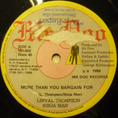 Ninja Man & Linval Thompson / More Than You Bargain For - 西