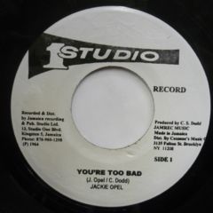 Jackie Opel /You're Too Bad/ ska reggaeロードクリエーター
