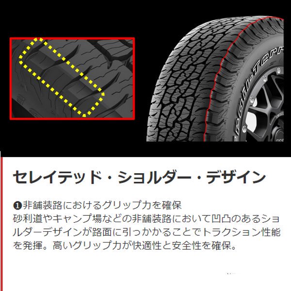 BFグッドリッチ TT 225/55R18 (4本セット) TRAIL-TERRAIN [ブラック