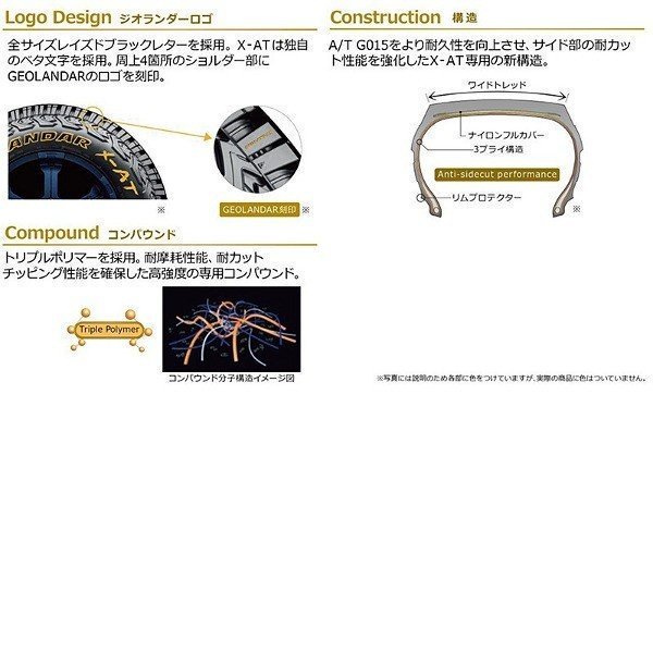 X-AT 145R14 (4本セット) YOKOHAMA GEOLANDAR ジオランダー エックスエーティー - 4WD&SUV  PROSHOP「シューエイ SHUEI」