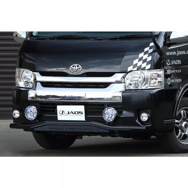 JAOS フロントスキッドバー ハイエース 200系 ワイド3型～ - 4WD&SUV PROSHOP「シューエイ SHUEI」