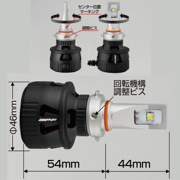 IPF LEDヘッドランプ コンバージョンキットハイビーム対応(HB3/4)6500K 351HLB - 4WDu0026SUV PROSHOP「シューエイ  SHUEI」