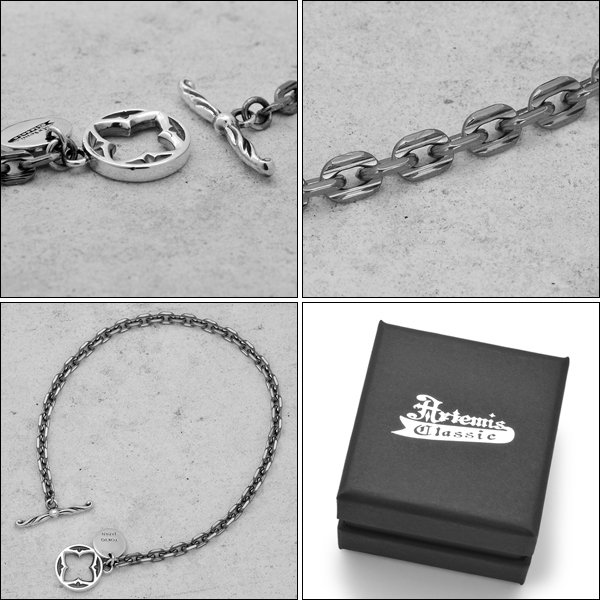 Artemis Classic / アルテミスクラシック　Silver Chain T-bar Bracelet01 /  シルバーチェーンTバーブレスレット01　ACB0116