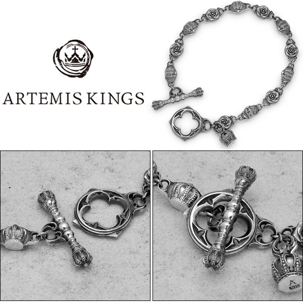 ARTEMIS KINGS / アルテミスキングス　Rose Crown Bracelet / ローズクラウンブレスレット　AKB0031