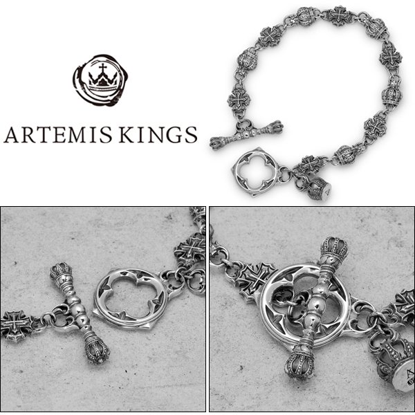 ARTEMIS KINGS / アルテミスキングス　Iron Cross Bracelet / アイアンクロスブレスレット　AKB0034