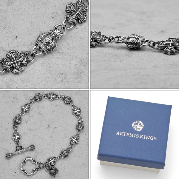 ARTEMIS KINGS / アルテミスキングス　Iron Cross Bracelet / アイアンクロスブレスレット　AKB0034