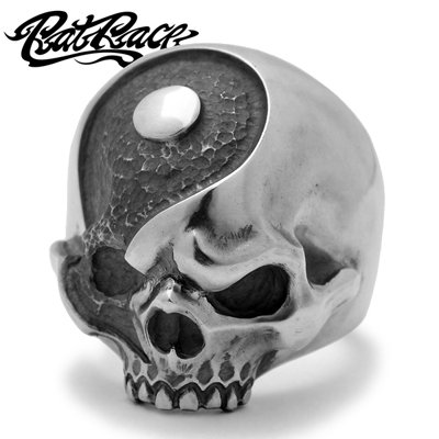 中古美品】 【廃盤レア】Rat Race Two Tao Skull Ring S 925 | www