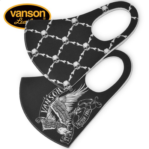 新作　VANSON / バンソン　ポリウレタンマスク　2柄セット　NVFG-2101