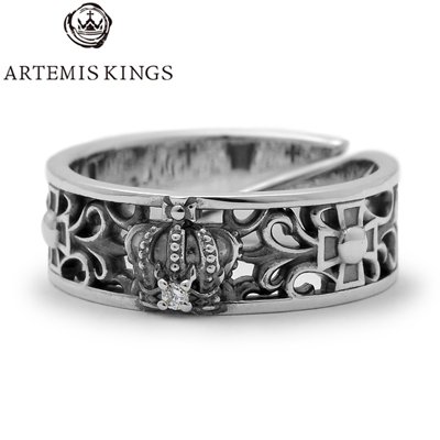 ARTEMIS KINGS / アルテミスキングス　Crown Cross Ring / クラウンクロスリング　AKR0017