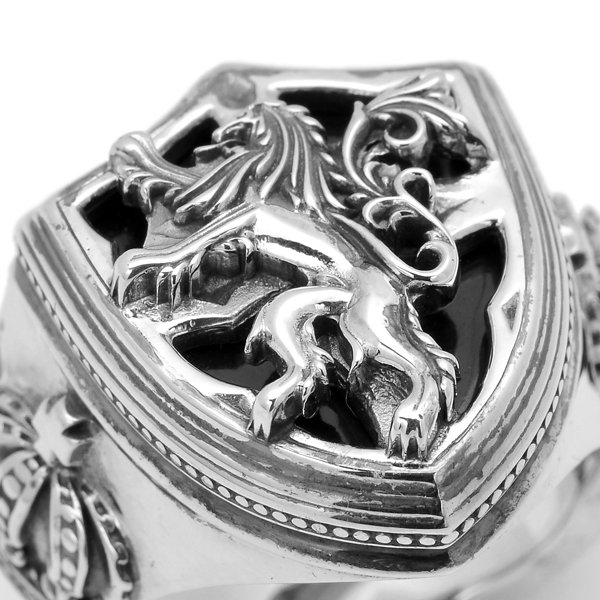 ARTEMIS KINGS / アルテミスキングス　Lion Shield Rose Ring / ライオンシールドリング　AKR0065