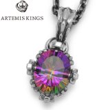 ARTEMIS KINGS / アルテミスキングス　Oval Crown Pendant Mystic Quartz / オーバルクラウンペンダント ミスティッククォーツ　AKP0124
