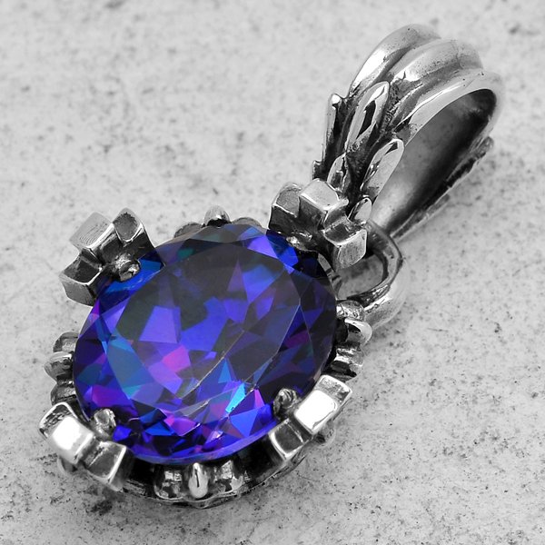 ARTEMIS KINGS / アルテミスキングス Oval Crown Pendant Mystic Topaz