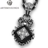 ARTEMIS KINGS / アルテミスキングス　Round Crown Cross Pendant / ラウンドクラウンクロスペンダント　AKP0130