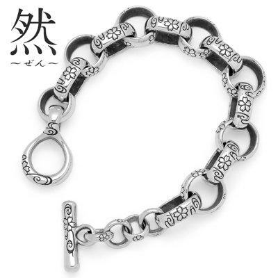 然 / 桜ブレスレット　19cm - BLACK BARTS / ブラックバーツ　池袋 シルバーアクセサリーセレクトショップ