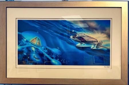 宇宙やSFイラストレーションの原画約70点で構成。長岡秀星の回顧