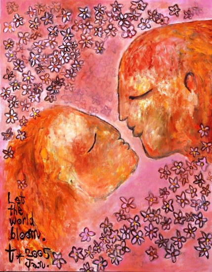 葉加瀬太郎 版画「Kiss in the Flowers / キス イン ザ フラワーズ」 - art obsesshion online shop