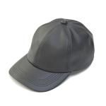 VICTIM  CA4LA / LEATHER B.B CAP / BLACK