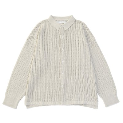 BIG KNIT SHIRTS / OFF WHITE - VICTIM ONLINE STORE | ヴィクティム