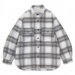 PADDING CHECK SHIRT JACKET / OFF WHITE