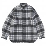 PADDING CHECK SHIRT JACKET / BLACK