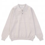 KNIT POLO SHIRT / OATMEAL