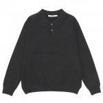 KNIT POLO SHIRT / BLACK