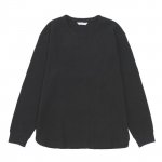 L/S WAFFLE TEE / BLACK