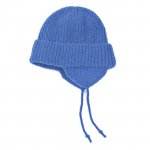 VICTIMCA4LA / EAR FLAP KNIT CAP / BLUE