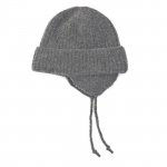 VICTIMCA4LA / EAR FLAP KNIT CAP / GRAY