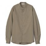 LINEN BIG SHIRT / BROWN
