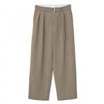 2-TUCK SLACKS / BROWN