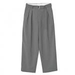 2-TUCK SLACKS / GRAY