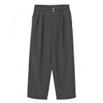 2-TUCK SLACKS / DEEP BLACK