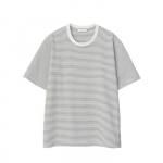 S/S BORDER TEE / WHTBLK