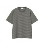 S/S BORDER TEE / OLVWHT