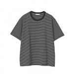 S/S BORDER TEE / BLKWHT