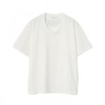 HEAVY COTTON U-NECK TEE / WHITE