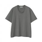 HEAVY COTTON U-NECK TEE / GRAY