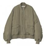 VINTAGE EFFECT MA-1 JACKET / KHAKI