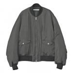 VINTAGE EFFECT MA-1 JACKET / BLACK