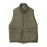 VINTAGE EFFECT VEST / KHAKI